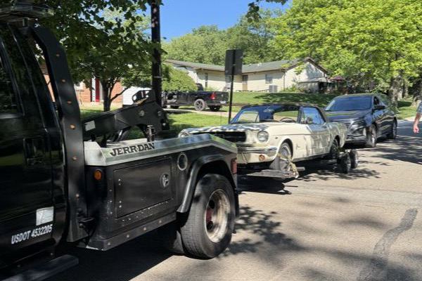 ProLift towing service with a classic Mustang in Southwest Ohio